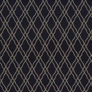 Meander Trellis Charcoal by Kasmir Designer Fabric