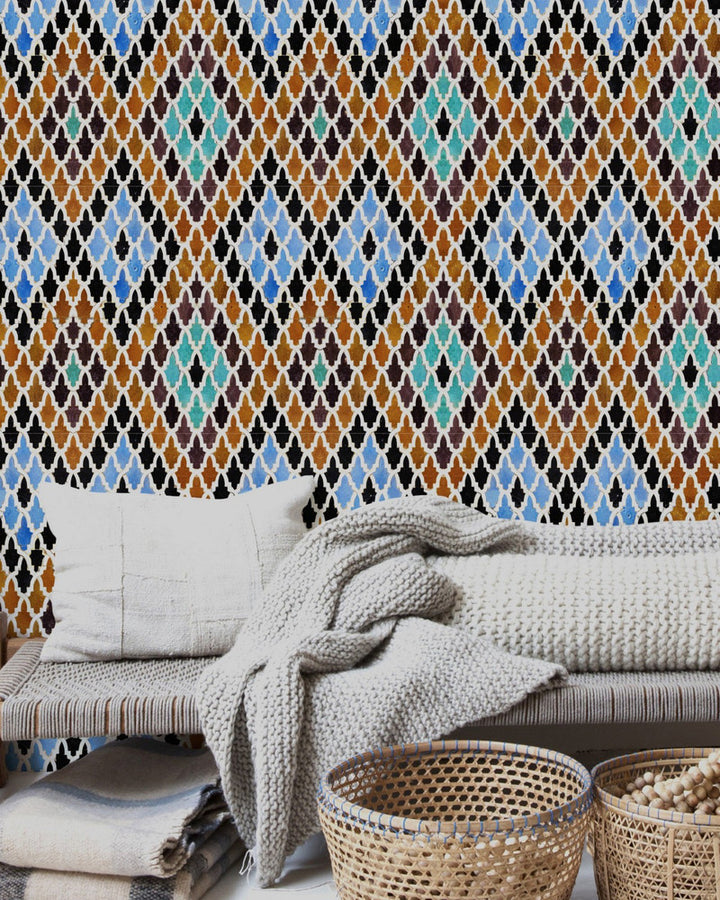 Medersa El-Attarine by Mind the Gap Designer Wallpaper PREMIUM DESIGNER WALLPAPER COLLECTION Non-woven Made in Europe Paste the wall 3 rolls x 20.5 x 3.25 yards - Swanky Fabrics -