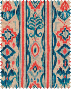 Mind The Gap Fabric MEDITERRANEO IKAT Linen (FB00062)