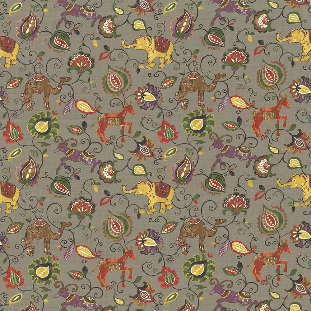 Menagerie Glacier  by Kasmir Designer Fabric 1435 100% Cotton
 INDONESIA 15,000 Wyzenbeek Double Rubs Horizontal: 27 inches and Vertical: 27 inches 54  - Swanky Fabrics -