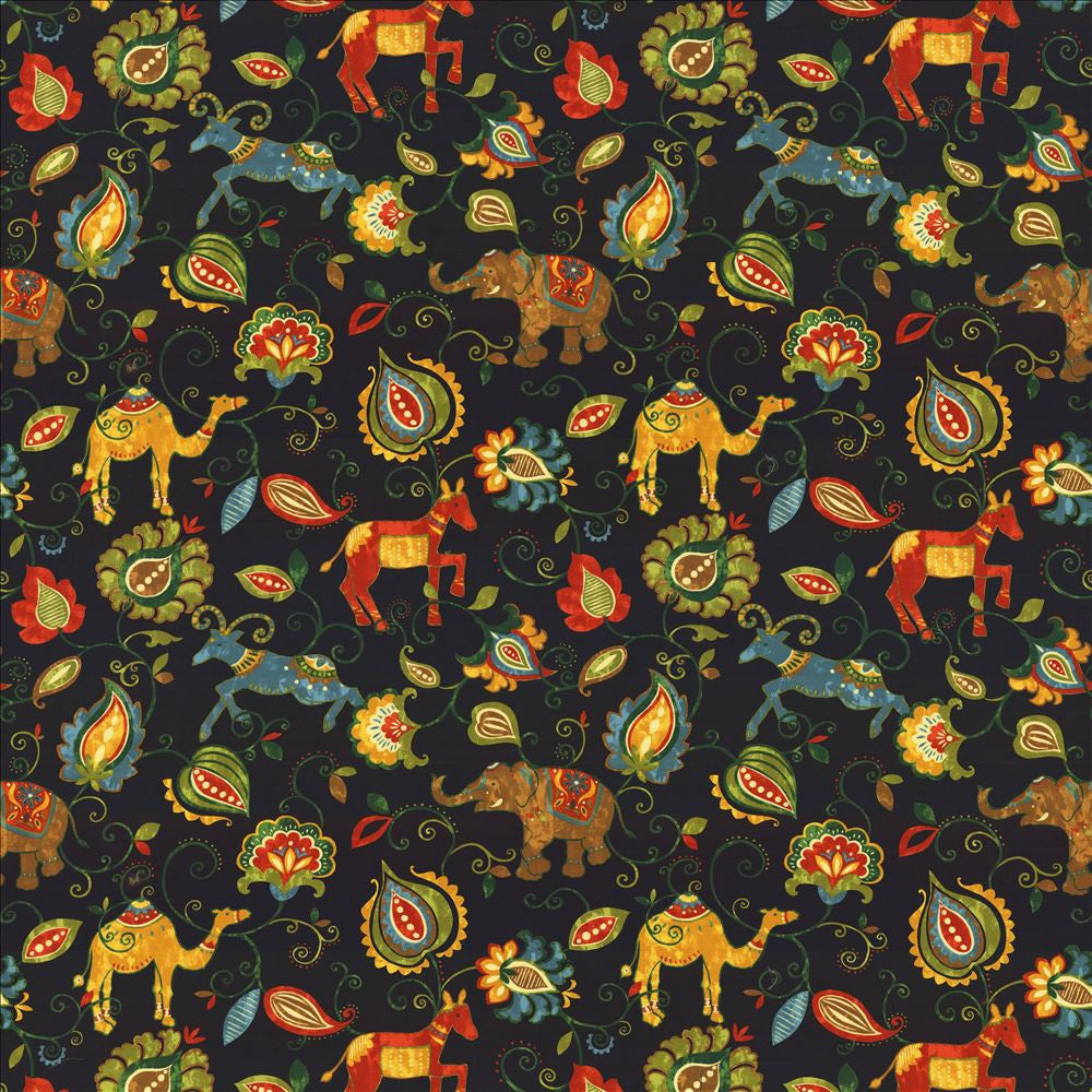 Menagerie Jungle  by Kasmir Designer Fabric 1433 100% Cotton
 INDONESIA 15,000 Wyzenbeek Double Rubs Horizontal: 27 inches and Vertical: 27 inches 54  - Swanky Fabrics -