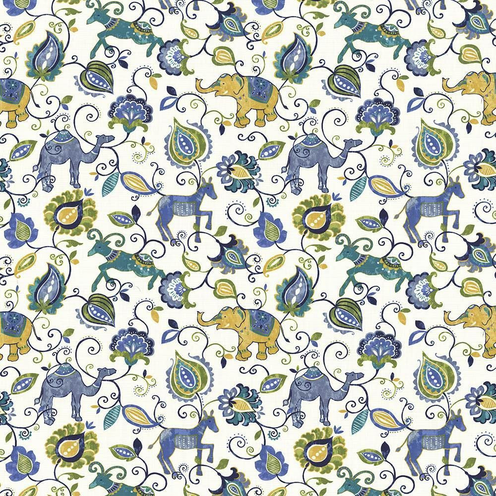 Menagerie Starlight by Kasmir Designer Fabric See sample 100% Cotton
 INDONESIA 15,000 Wyzenbeek Double Rubs </p><p>Repeat: Horizontal: 27 inches and Vertical: 27 inches 54 - Swanky Fabrics -