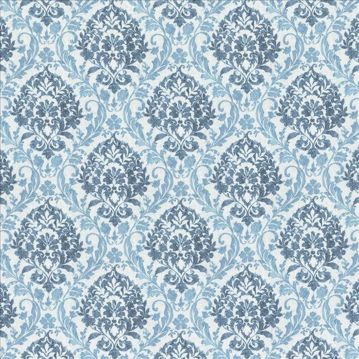 Mesmerizing Denim by Kasmir Designer Fabric 1467 100% Polyester
 INDIA 30,000 Wyzenbeek Double Rubs </p><p>Repeat: Horizontal: 13 4/8 inches and Vertical: 13 4/8 inches 54 - Swanky Fabrics -