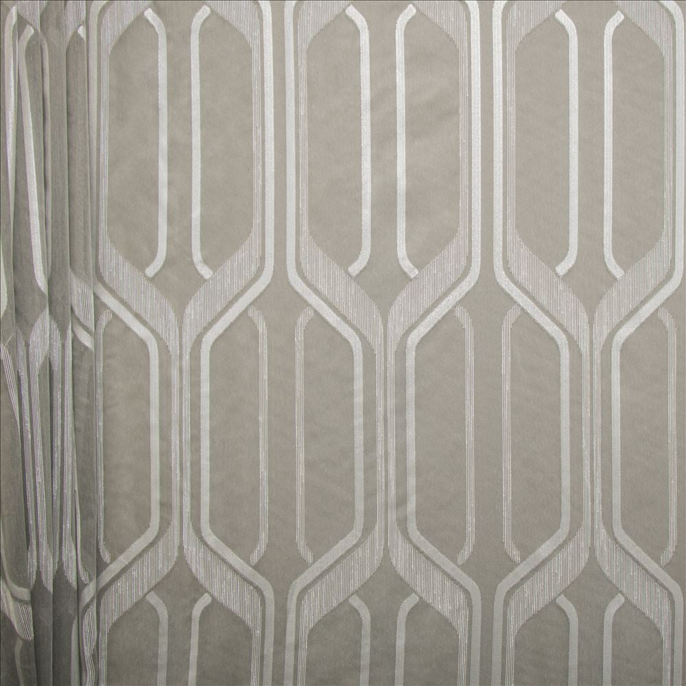Mina Smoke by Kasmir Designer Fabric See sample 100% Polyester
 TURKEY Not Tested </p><p>Repeat: Horizontal: 9 inches and Vertical: 22 4/8 inches 118 - Swanky Fabrics -