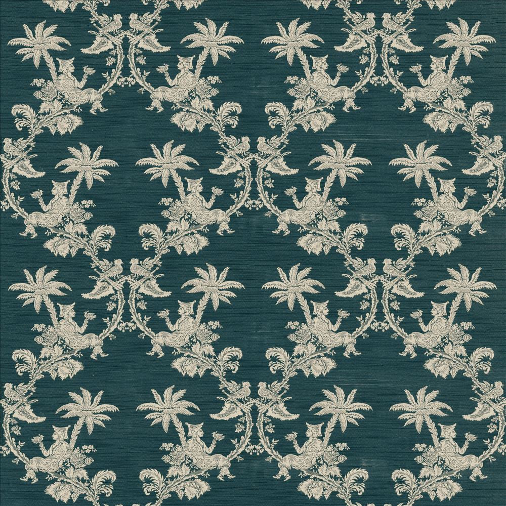 Ming Garden Prussian by Kasmir Designer Fabric 1436 66% Rayon
34% Polyester
 USA </p><p>Repeat: Horizontal: 27 inches and Vertical: 26 6/8 inches 55 - 56 - Swanky Fabrics -
