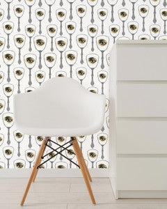 Mind The Gap Wallpaper MIRROR'S EYE Neutral Premium Wallpaper (WP20082)
