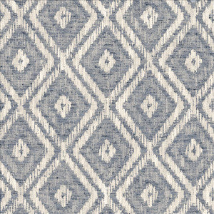 Modern Diamond Indigo by Kasmir Designer Fabric