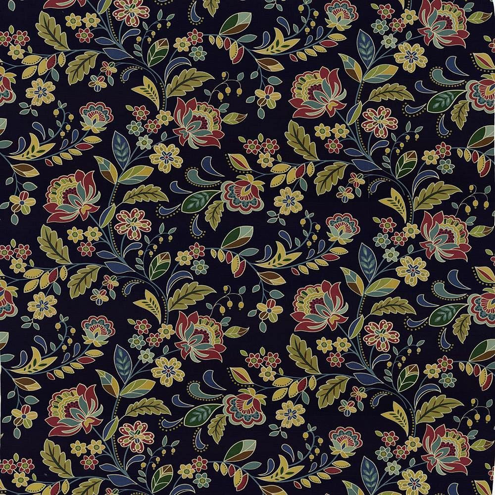Mon Ami Midnight by Kasmir Designer Fabric 5065 100% Cotton
 PAKISTAN 15,000 Wyzenbeek Double Rubs </p><p>Repeat: Horizontal: 54.00 inches and Vertical: 25 2/8 inches 54 - Swanky Fabrics -
