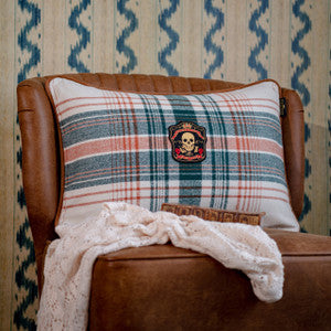 Mind The Gap Pillows MONTEREY PLAID Wool Cushion (LC40153)