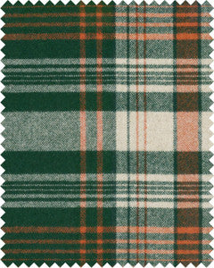 Mind The Gap Fabric MONTEREY PLAID Green Woven Fabric (FB00088)