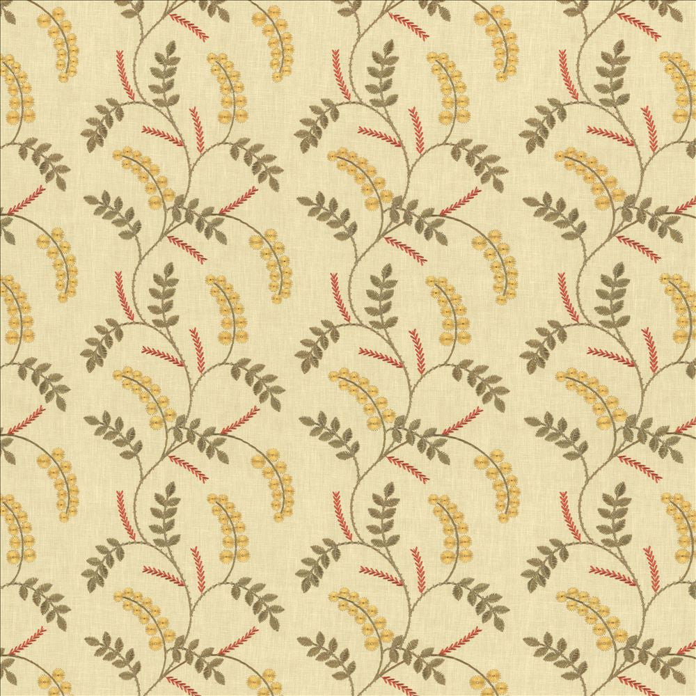 Morwenna Meadow by Kasmir Designer Fabric 1468 52% Cotton
48% Polyester
 INDIA 30,000 Wyzenbeek Double Rubs </p><p>Repeat: Horizontal: 8 5/8 inches and Vertical: 9 1/8 inches 52 - Swanky Fabrics -