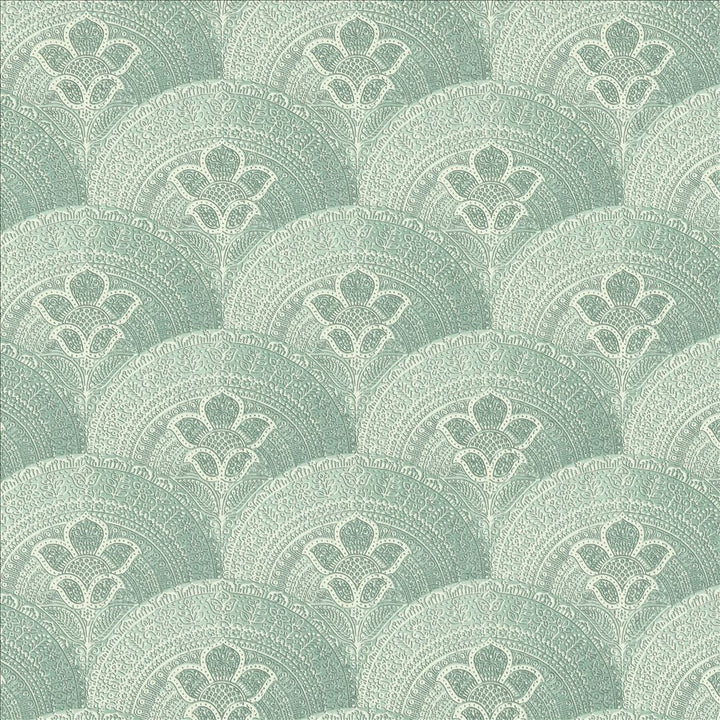 Mosaic Motif Lagoon by Kasmir Designer Fabric See sample 92% Ramie
8% Cotton
 FRANCE 10,000 Martindale Cycles </p><p>Repeat: Horizontal: 12 5/8 inches and Vertical: 12 5/8 inches 59 - Swanky Fabrics -