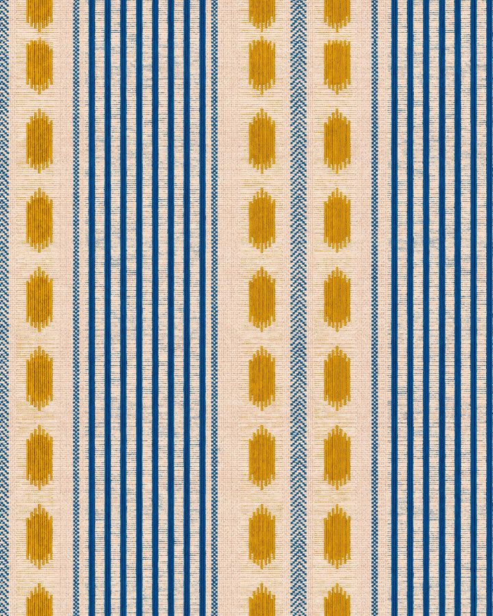 Mouassine Turmeric Wallpaper by Mind the Gap Designer Wallpaper TALES OF MAGHREB Textured Matte Made in Europe Paste the wall 1 roll x 20.47 x 9.8 yards - Swanky Fabrics -