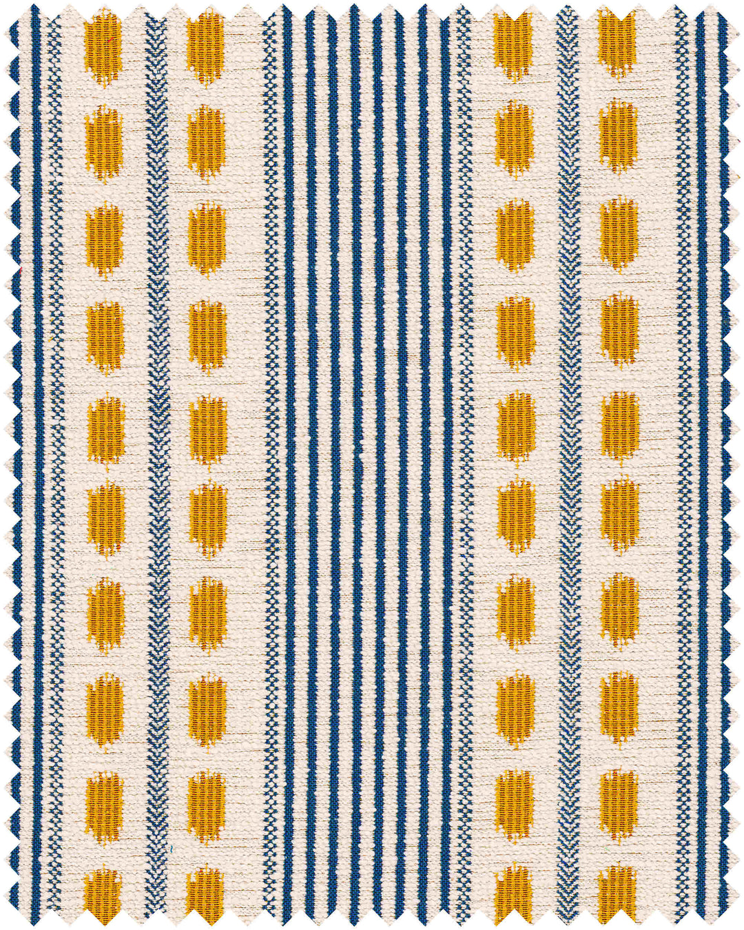 MOUASSINE Woven Fabric (FB00197) by Mind The Gap | FB00197 | TRANSYLVANIAN RHAPSODY | Blue, White, Yellow | Meter | 140(±5%)x100 | (W)35 x (L)36.5cm / (W)13.7 x (L)14.3 in | Tumble Wash | Other Fibers, 82% Cotton, 9% Polyamide | Fabric Carolina | https://www.fabriccarolina.com/