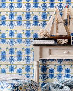 Mind The Gap Wallpaper MYKONOS VILLA MOTIF White Sand Wallpaper (WP30043)