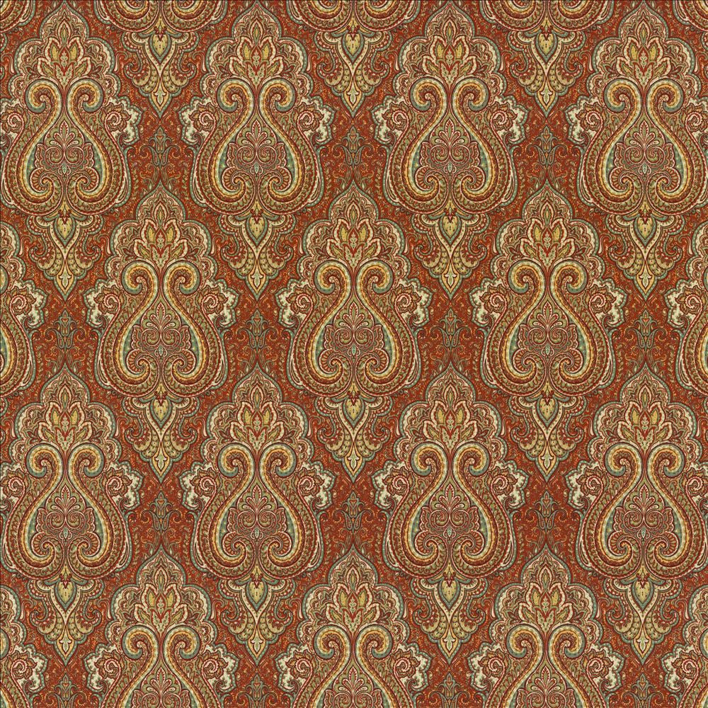 Nagina Cayenne by Kasmir Designer Fabric 5121 100% Cotton
 UAE </p><p>Repeat: Horizontal: 9 inches and Vertical: 17 4/8 inches 54 - 55 - Swanky Fabrics -