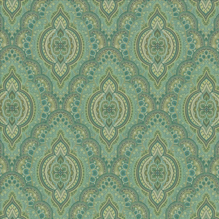 Nea Palmetto by Kasmir Designer Fabric See sample 100% Cotton
 SOUTH KOREA 15,000 Wyzenbeek Double Rubs </p><p>Repeat: Horizontal: 13 4/8 inches and Vertical: 17 6/8 inches 54 - Swanky Fabrics -