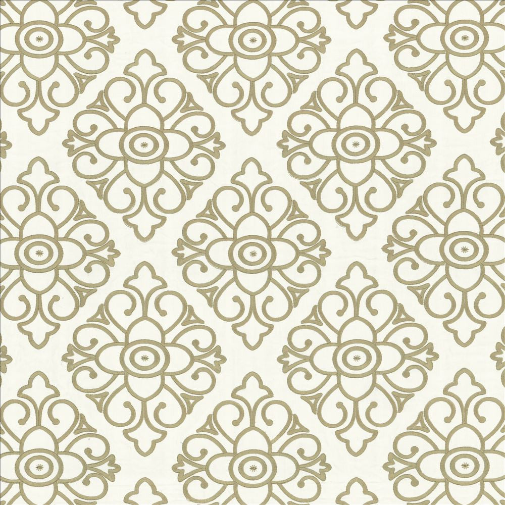 Neela White by Kasmir Designer Fabric 5156 100% Cotton
 INDIA </p><p>Repeat: Horizontal: 13 inches and Vertical: 15 inches 54 - Swanky Fabrics -