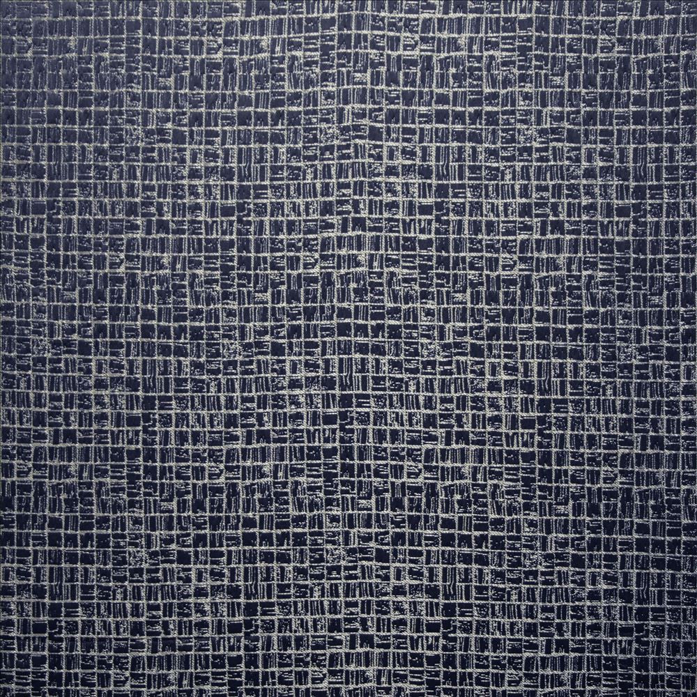 Nemours Indigo by Kasmir Designer Fabric 5145 100% Polyester
 INDIA </p><p>Repeat: Horizontal: 3/8 inches and Vertical: 3/8 inches 54 - Swanky Fabrics -