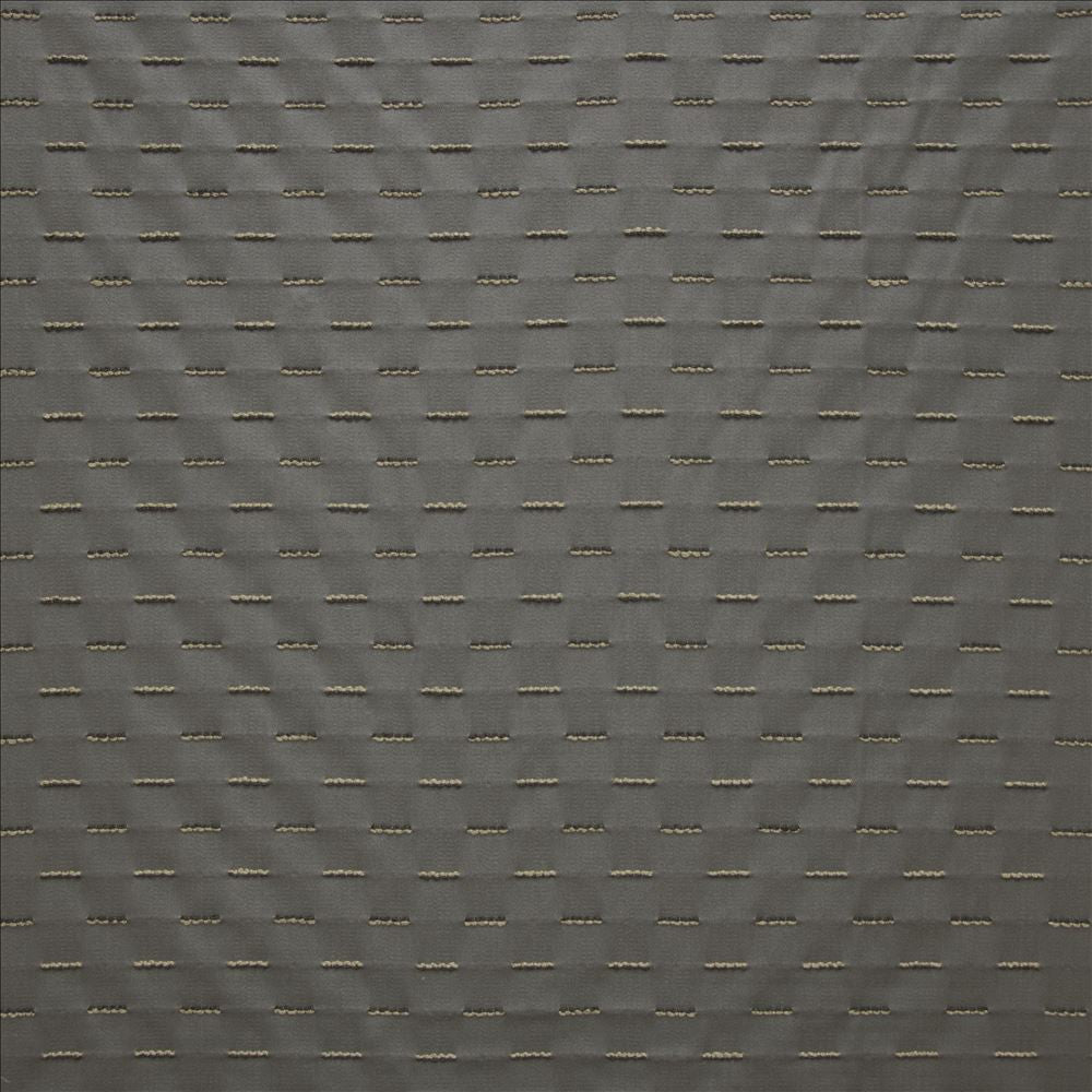 Neo Charcoal by Kasmir Designer Fabric 1451 73% Rayon
27% Polyester
 CHINA </p><p>Repeat: Horizontal: 1 3/8 inches and Vertical: 1 2/8 inches 55 - Swanky Fabrics -
