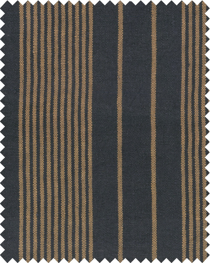 Newport Stripes Heavy Linen by Mind the Gap Designer Fabric WOODSTOCK '69 LIFESTYLE COLLECTION 100% Linen, stonewashed woven fabric Made in Turkey W 50cm x L 60cm / W 19.6in x L 23.6in 59.05in - Swanky Fabrics -