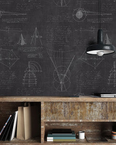 Mind The Gap Wallpaper NEWTON GEOMETRY Premium Wallpaper (WP20046)