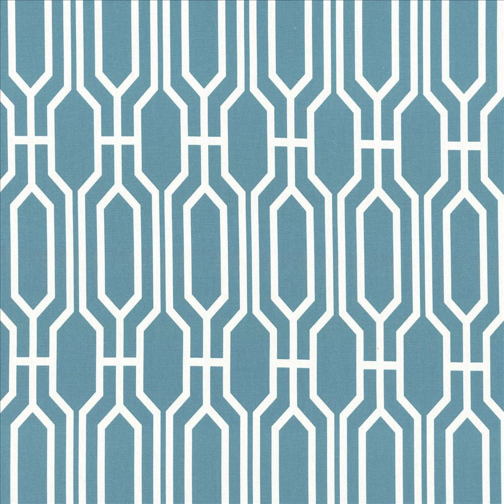 Nickerson Peacock by Kasmir Designer Fabric 5089 100% Cotton
 USA </p><p>Repeat: Horizontal: 3 3/8 inches and Vertical: 9 inches 54 - Swanky Fabrics -
