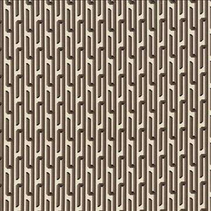 Nobu Fret Chocolate by Kasmir Designer Fabric