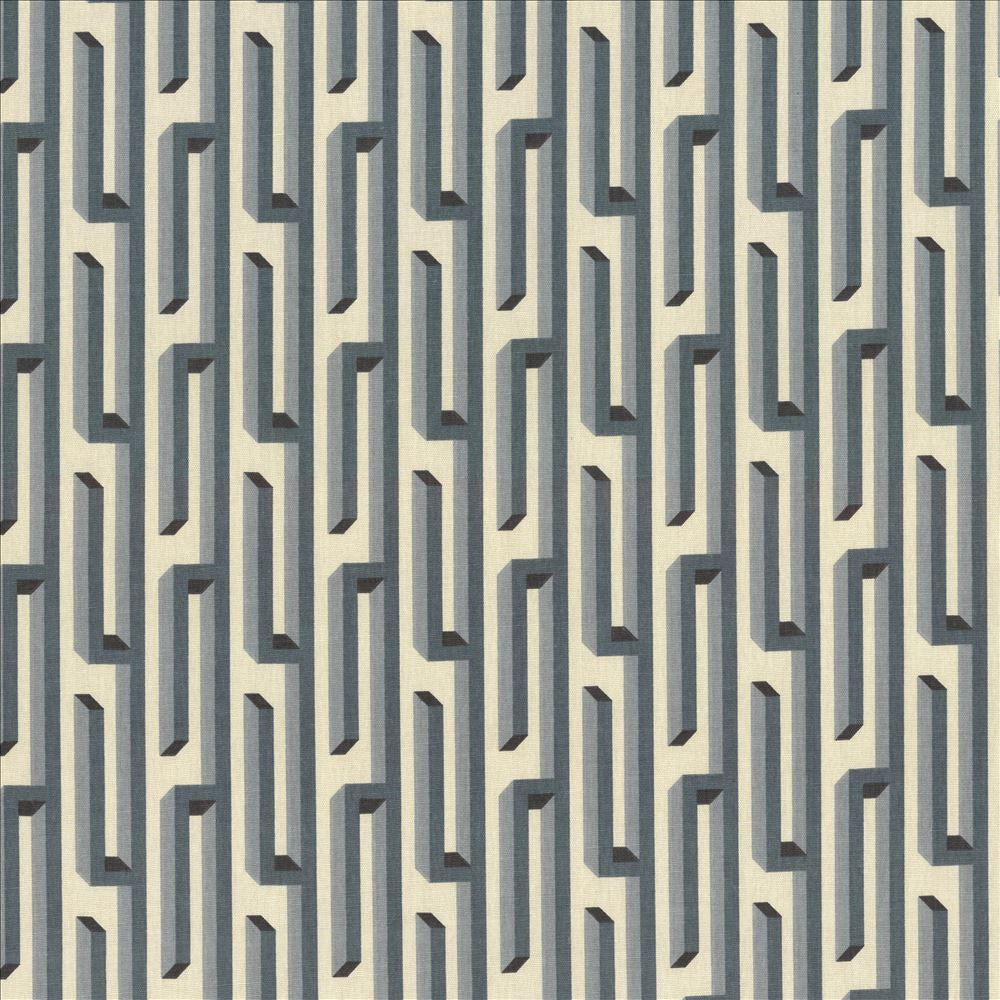 Nobu Fret Mist by Kasmir Designer Fabric 5089 100% Cotton
 USA </p><p>Repeat: Horizontal: 3 2/8 inches and Vertical: 4 4/8 inches 54 - Swanky Fabrics -