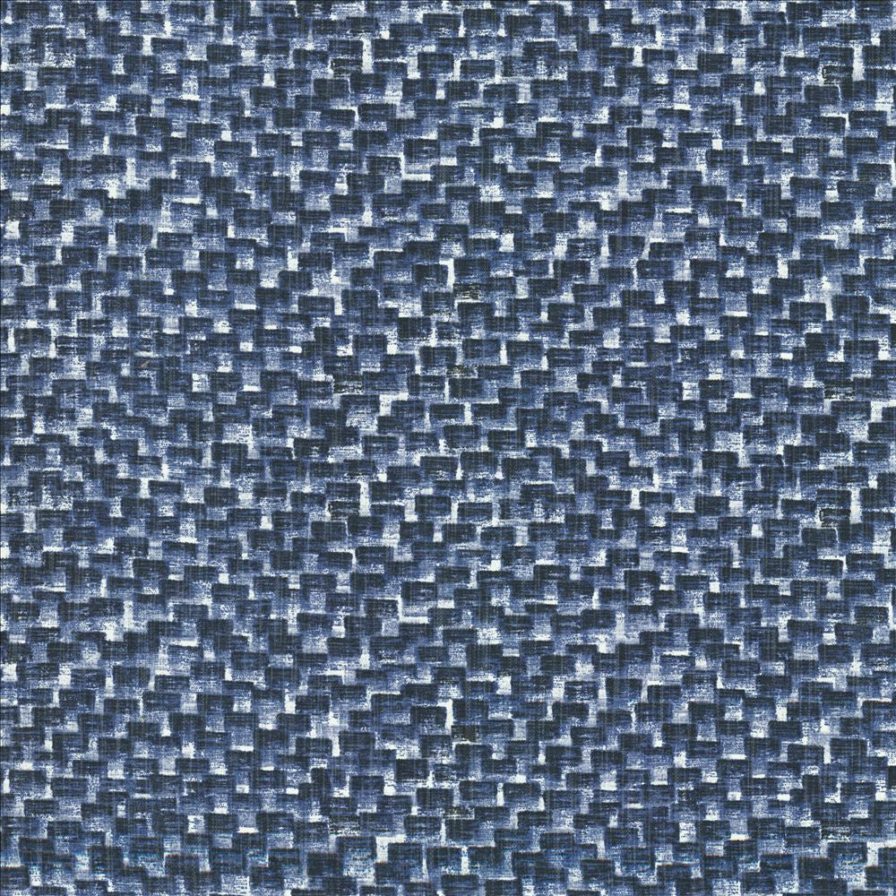 Notion Blue by Kasmir Designer Fabric 1458 54% Cotton
46% Polyester
 CHINA 30,000 Wyzenbeek Double Rubs </p><p>Repeat: Horizontal: 9 2/8 inches and Vertical: 8 2/8 inches 57 - Swanky Fabrics -