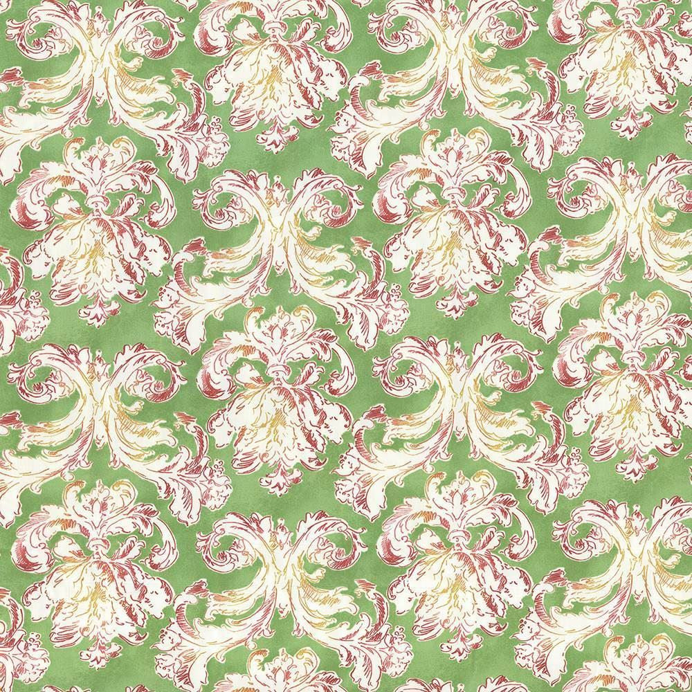 Nouveau Carreaux Spring by Kasmir Designer Fabric 5064 100% Cotton
 USA </p><p>Repeat: Horizontal: 18 inches and Vertical: 18 inches 54 - Swanky Fabrics -