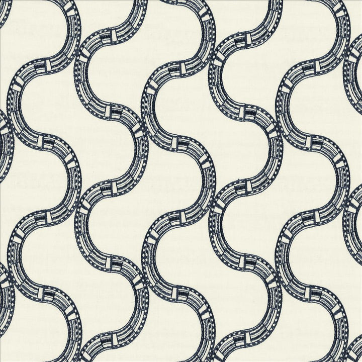 Nubia Navy by Kasmir Designer Fabric 1463 80% Cotton
20% Rayon
 INDIA </p><p>Repeat: Horizontal: 6 2/8 inches and Vertical: 7 4/8 inches 54 - Swanky Fabrics -