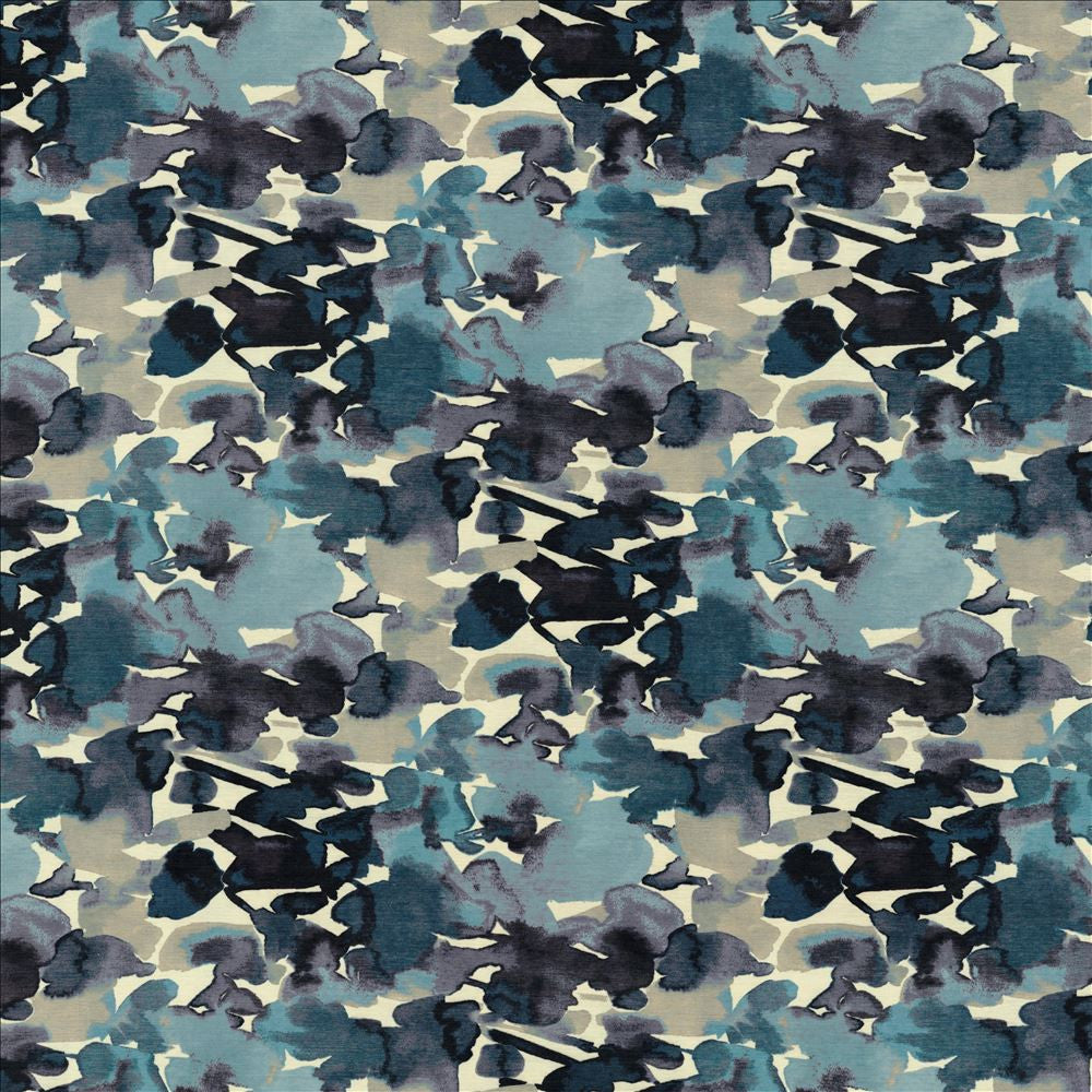 Oakhurst Indigo by Kasmir Designer Fabric 1454 100% Polyester
 CHINA 15,000 Wyzenbeek Double Rubs </p><p>Repeat: Horizontal: 27 4/8 inches and Vertical: 25 inches 54 - Swanky Fabrics -