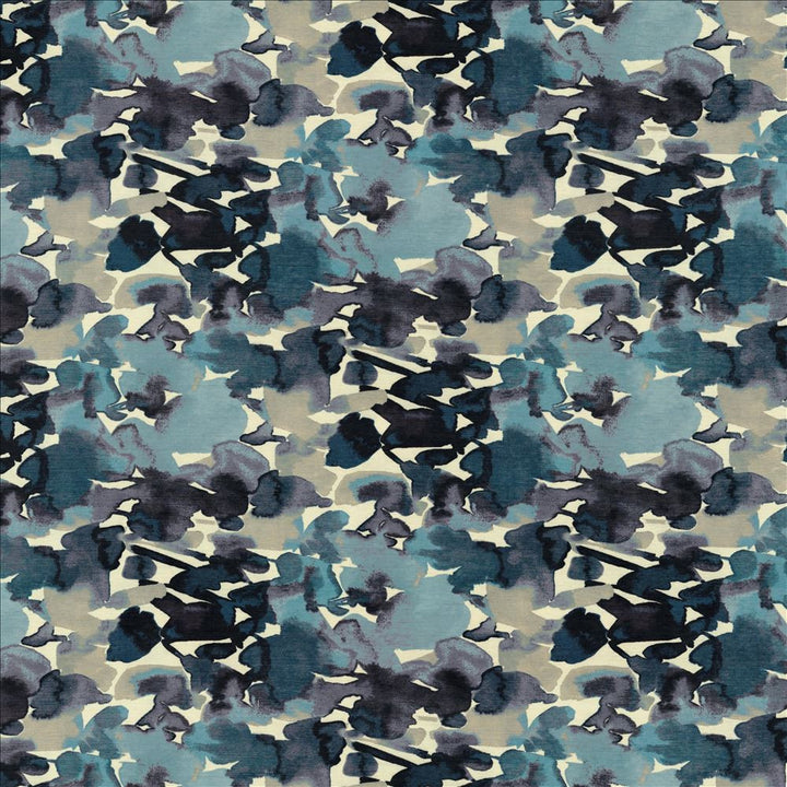 Oakhurst Indigo by Kasmir Designer Fabric 1454 100% Polyester
 CHINA 15,000 Wyzenbeek Double Rubs </p><p>Repeat: Horizontal: 27 4/8 inches and Vertical: 25 inches 54 - Swanky Fabrics -