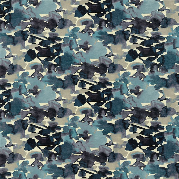 Oakhurst Indigo by Kasmir Designer Fabric 1454 100% Polyester
 CHINA </p><p>Repeat: Horizontal: 27 4/8 inches and Vertical: 25 inches 54 - Swanky Fabrics -