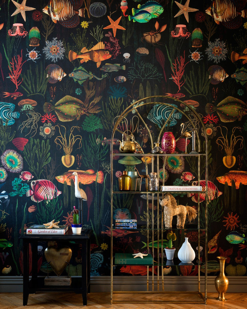 Oceania Wallpaper by Mind the Gap Designer Wallpaper THE WALLPAPER COLLECTABLES Textured Matte Made in Europe Paste the wall 3 rolls x 20.5 x 3.25 yards - Swanky Fabrics -