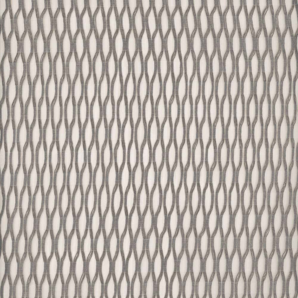 Ogee Charcoal by Heritage Fabric - 100% Polyester - Turkey - V: .5"  H: 1.25" - 118" - Fabric Carolina -