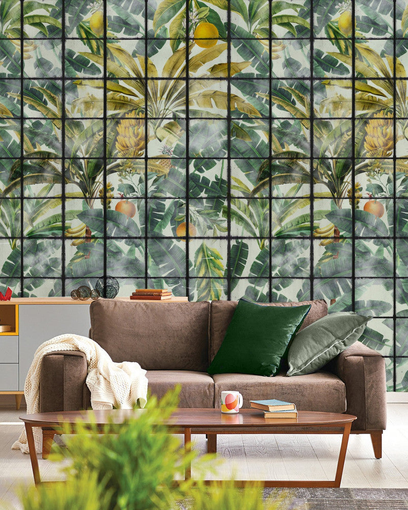 Mind The Gap Wallpaper ORANGERIE Wallpaper (WP20176) | WP20176 | PREMIUM DESIGNER WALLPAPER COLLECTION | 3 rolls x 20.5 x 118.1 in | 0.52m / 20.5in | 3m / 118in | 4.65mp | 300cm / 118in | Black, Green, Taupe, Yellow | Non-woven | Paste the wall | 3-rolls in a box | Fabric Carolina | https://www.fabriccarolina.com/