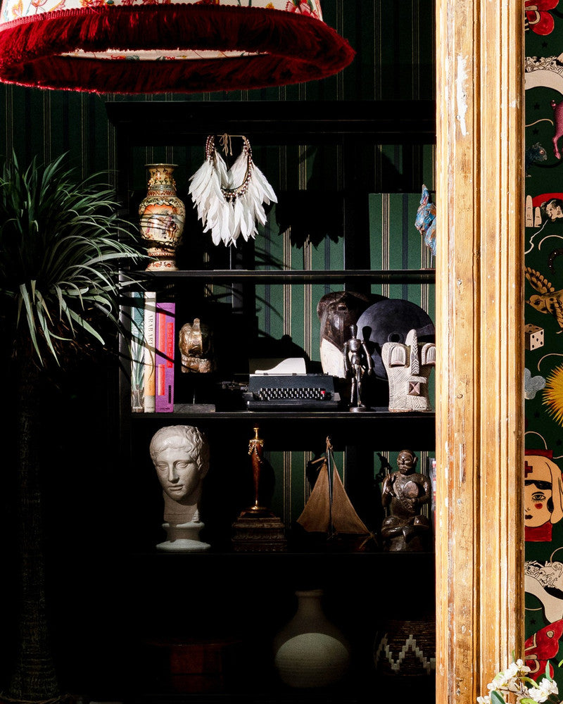 Oregon Evergreen Wallpaper by Mind the Gap Designer Wallpaper WOODSTOCK '69 LIFESTYLE COLLECTION Satin Matte Made in Europe Paste the wall 1 roll x 20.5 x 10.9 yards - Swanky Fabrics -