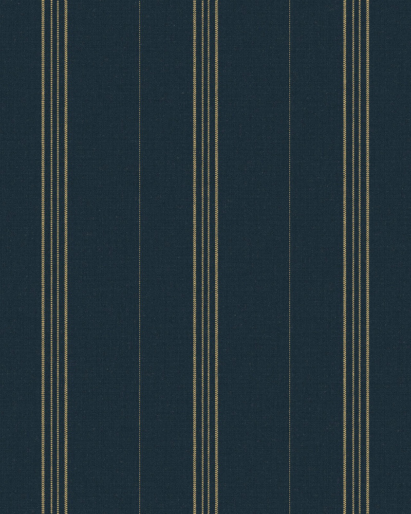 Oregon Indigo Wallpaper by Mind the Gap Designer Wallpaper WOODSTOCK '69 LIFESTYLE COLLECTION Satin Matte Made in Europe Paste the wall 1 roll x 20.5 x 10.9 yards - Swanky Fabrics -