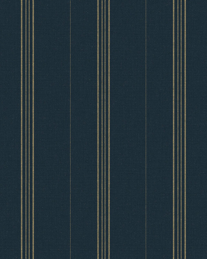 Oregon Indigo Wallpaper by Mind the Gap Designer Wallpaper WOODSTOCK '69 LIFESTYLE COLLECTION Satin Matte Made in Europe Paste the wall 1 roll x 20.5 x 10.9 yards - Swanky Fabrics -