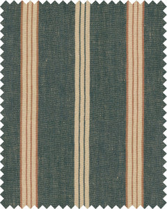Mind The Gap Fabric OREGON STRIPES Denim Washed Linen (FB00086)