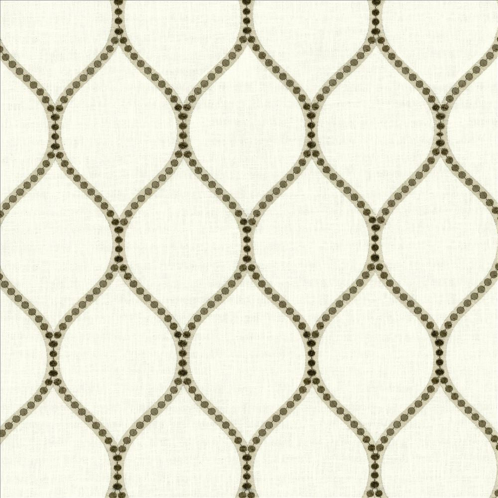 Overlay Fog by Kasmir Designer Fabric See sample 52% Cotton
26% Rayon
18% Polyester
4% Linen
 INDIA 50,000 Wyzenbeek Double Rubs </p><p>Repeat: Horizontal: 4 2/8 inches and Vertical: 7 6/8 inches 54 - Swanky Fabrics -