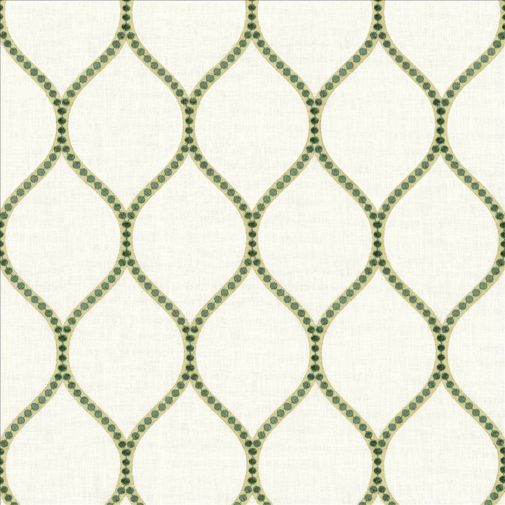 Overlay Teal  by Kasmir Designer Fabric 1464 52% Cotton
26% Rayon
18% Polyester
4% Linen
 INDIA 50,000 Wyzenbeek Double Rubs Horizontal: 4 2/8 inches and Vertical: 7 6/8 inches 54  - Swanky Fabrics -