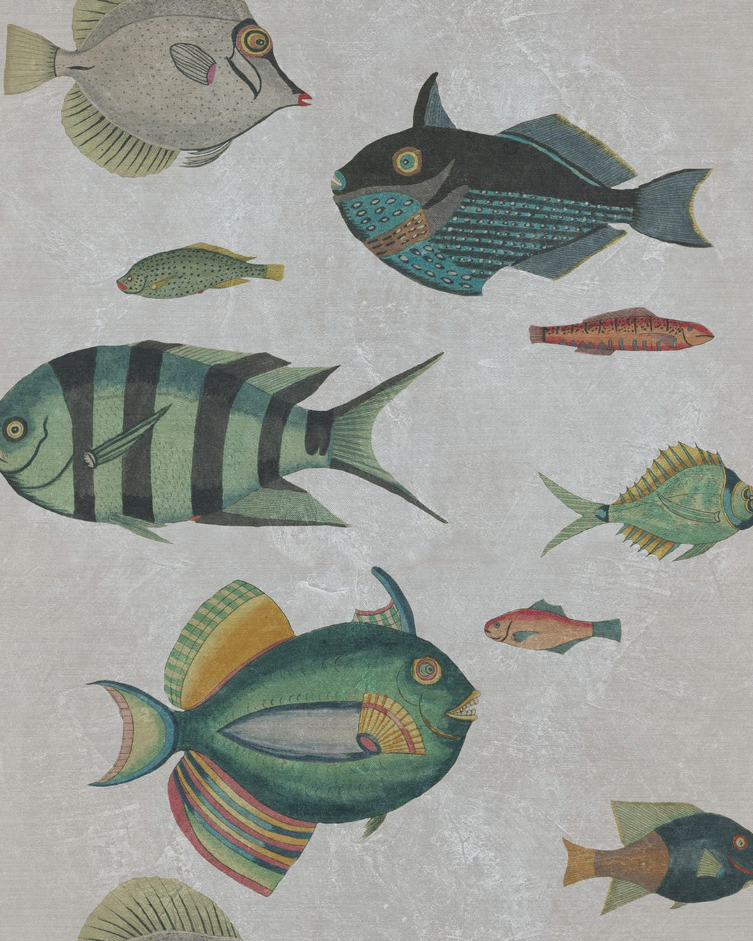 Poissons Grey wallpaper by Mind the Gap (WP20182), swatch