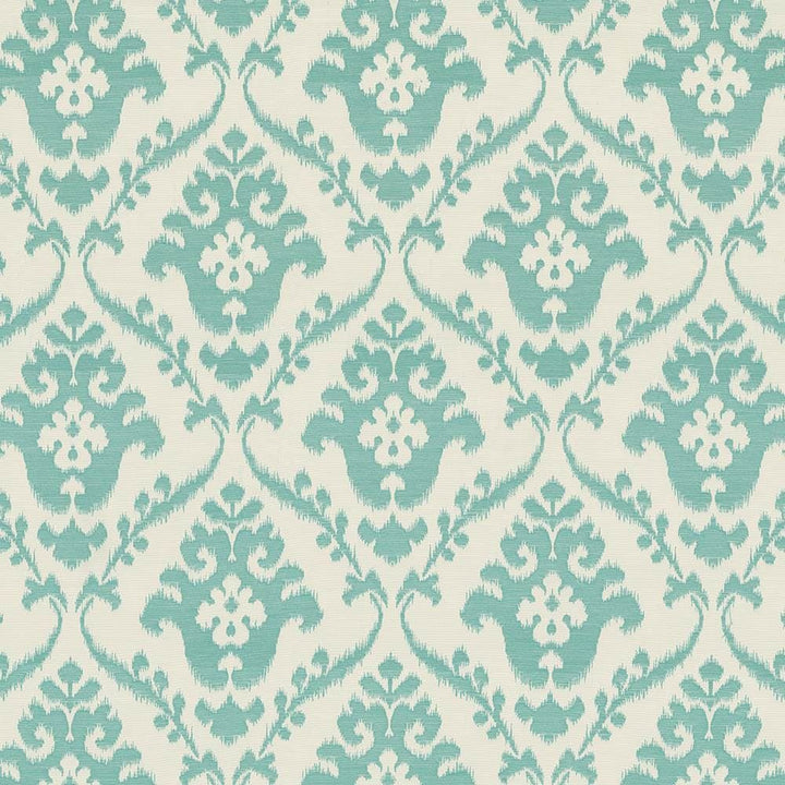 Padoba Ikat Mermaid by Kasmir Designer Fabric See sample 100% Polyester
 CHINA 10,000 Wyzenbeek Double Rubs </p><p>Repeat: Horizontal: 15 inches and Vertical: 16 4/8 inches 54 - Swanky Fabrics -