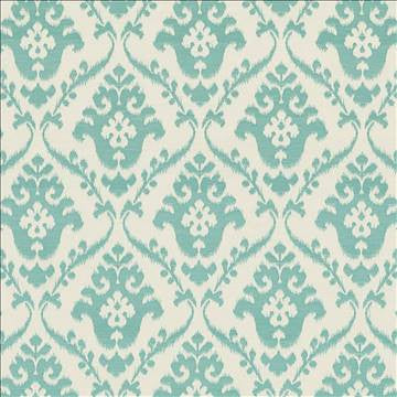 Padoba Ikat Mermaid by Kasmir Designer Fabric 1420 100% Polyester CHINA 10,000 Wyzenbeek Double Rubs H: 15 inches, V: 16 4/8 inches 54 - Swanky Fabrics - Kasmir