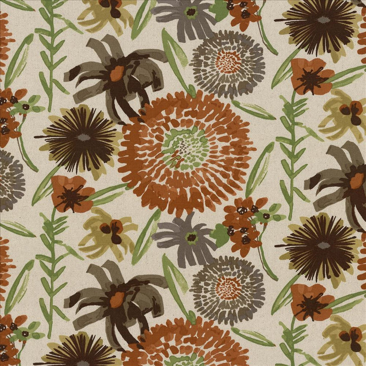Painterly Garden Persimmon by Kasmir Designer Fabric 5079 50% Cotton
50% Linen
 CHINA </p><p>Repeat: Horizontal: 27 inches and Vertical: 13 4/8 inches 54 - Swanky Fabrics -