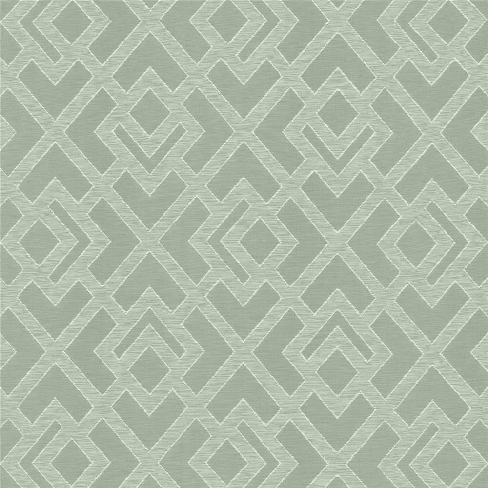 Palace Gate Stream  by Kasmir Designer Fabric 5145 100% Polyester
 INDIA 30,000 Wyzenbeek Double Rubs Horizontal: 13 6/8 inches and Vertical: 14 6/8 inches 55  - Swanky Fabrics -