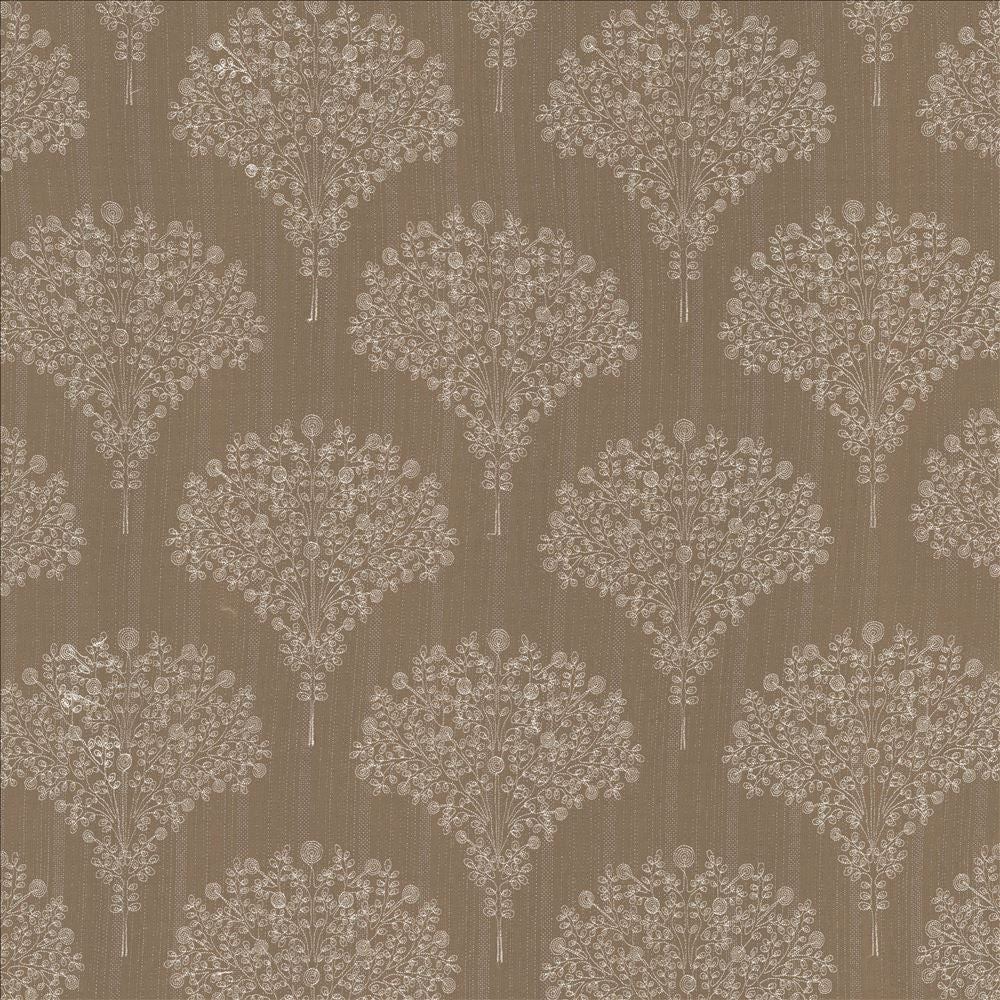 Palampore Stone by Kasmir Designer Fabric 1444 100% Polyester Embroidery 100% Polyester CHINA Horizontal: 11 6/8 inches and Vertical: 13 inches 89 - 110 - Swanky Fabrics -